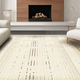 Ultra Soft Area Rug, Non Slip, Stain Resistant, Washable Area Rugs for Living Room, Bedroom, Artful Soft Beige Patterned Surface(Beige)