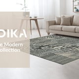 Ultra Soft Area Rug, Non Slip, Stain Resistant, Washable Area Rugs for Living Room, Bedroom, Chic Monochrome Fish Bone Print(Gray)