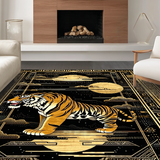 Elegant Golden Tiger Imagery(Black)