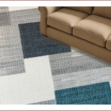 Ultra Soft Area Rug, Non Slip, Stain Resistant, Washable Area Rugs for Living Room, Bedroom, Contemporary Minimalist Bedroom Washable Area Carpet(Gray)