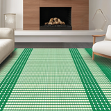 Cozy Earthy Tones with Lattice Design(Green)