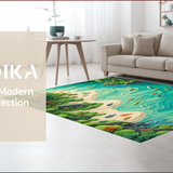 Ultra Soft Area Rug, Non Slip, Stain Resistant, Washable Area Rugs for Living Room, Bedroom, Rustic Wildlife Bass Lodge Living Room Rug(Blue)