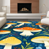 Playful Colorful Flora Design(Blue)