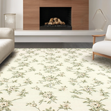 Cozy Hand Hooked Country Motif(Beige)