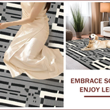 Stylish Textured Striped Design(Black)