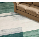 Contemporary Light Blue Swirl Design(Green)