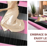 Ultra Soft Area Rug, Non Slip, Stain Resistant, Washable Area Rugs for Living Room, Bedroom, Vibrant Abstract Moire Composition(Pink)