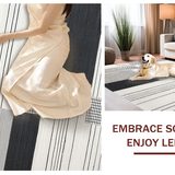 Luxurious Monochrome Flowing(Black)