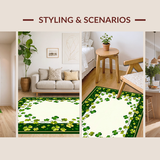 Contemporary Green Themed Bathroom Decor(Green)