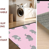 Ultra Soft Area Rug, Non Slip, Stain Resistant, Washable Area Rugs for Living Room, Bedroom, Vibrant Pink Animal Theme Decor(Pink)