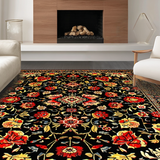 Lively Tropical Floral Fusion(Black)