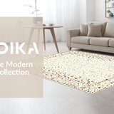 Ultra Soft Area Rug, Non Slip, Stain Resistant, Washable Area Rugs for Living Room, Bedroom, Trendy Warm-Toned Decorative Piece(Beige)