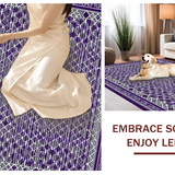 Ultra Soft Area Rug, Non Slip, Stain Resistant, Washable Area Rugs for Living Room, Bedroom, Unique Trellis-Inspired Color Palette(Purple)