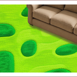 Ultra Soft Area Rug, Non Slip, Stain Resistant, Washable Area Rugs for Living Room, Bedroom, Playful Pet-Friendly Nursery Rug in Warm Colors(Green)