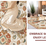 Artistic Distressed Symmetrical Shapes(Beige)