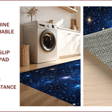 Ultra Soft Area Rug, Non Slip, Stain Resistant, Washable Area Rugs for Living Room, Bedroom, Outer Space Playroom Plush Area Rug(Blue)
