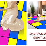 Ultra Soft Area Rug, Non Slip, Stain Resistant, Washable Area Rugs for Living Room, Bedroom, Vibrant Geometric Learning Pattern(Yellow)