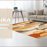 Ultra Soft Area Rug, Non Slip, Stain Resistant, Washable Area Rugs for Living Room, Bedroom, Elegant Earthy Toned Print(Beige)