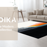 Ultra Soft Area Rug, Non Slip, Stain Resistant, Washable Area Rugs for Living Room, Bedroom, Rustic Earth Tone Graphic Elements(Gray)