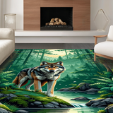 Intricate Forest Scene Print(Green)