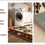 Ultra Soft Area Rug, Non Slip, Stain Resistant, Washable Area Rugs for Living Room, Bedroom, Southwest Nature-Inspired Aesthetic(Brown)