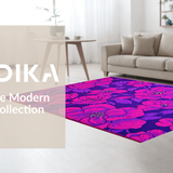 Ultra Soft Area Rug, Non Slip, Stain Resistant, Washable Area Rugs for Living Room, Bedroom, Elegant Rich Color Statements(Purple)