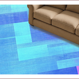 Ultra Soft Area Rug, Non Slip, Stain Resistant, Washable Area Rugs for Living Room, Bedroom, Dynamic Colorful Abstract Waves(Blue)