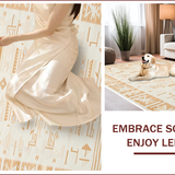 Ultra Soft Area Rug, Non Slip, Stain Resistant, Washable Area Rugs for Living Room, Bedroom, Soft Geometric Bath Mat for Minimalist Bathrooms(Red)