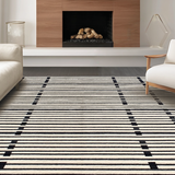 Contemporary Earthy Stripe Harmony(Black)