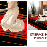 Ultra Soft Area Rug, Non Slip, Stain Resistant, Washable Area Rugs for Living Room, Bedroom, Striking Optical Cracked Lava Aesthetic(Red)