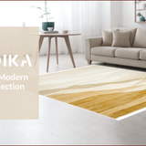 Ultra Soft Area Rug, Non Slip, Stain Resistant, Washable Area Rugs for Living Room, Bedroom, Elegant Neutral Tone Gradation(Beige)
