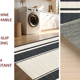 Artistic Coastal Striped Visual Appeal(Black)