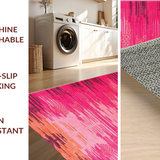 Ultra Soft Area Rug, Non Slip, Stain Resistant, Washable Area Rugs for Living Room, Bedroom, Luxurious Pink Wildlife Accents(Pink)