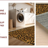 Ultra Soft Area Rug, Non Slip, Stain Resistant, Washable Area Rugs for Living Room, Bedroom, Bold Leopard Print Living Room Non-Slip Rug(Brown)