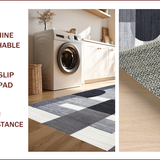 Ultra Soft Area Rug, Non Slip, Stain Resistant, Washable Area Rugs for Living Room, Bedroom, Contemporary Minimalist Linear Design(Gray)