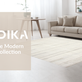 Ultra Soft Area Rug, Non Slip, Stain Resistant, Washable Area Rugs for Living Room, Bedroom, Sleek Neutral Luxe Vibe(Ivory)