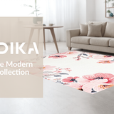 Ultra Soft Area Rug, Non Slip, Stain Resistant, Washable Area Rugs for Living Room, Bedroom, Serene Elegant Minimalist Touch(Ivory)