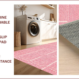 Ultra Soft Area Rug, Non Slip, Stain Resistant, Washable Area Rugs for Living Room, Bedroom, Whimsical Pink Bath Mat Non-Slip Microfiber(Pink)