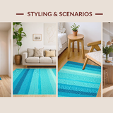 Bright Ocean Wave Design(Blue)