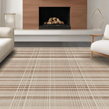 Ultra Soft Area Rug, Non Slip, Stain Resistant, Washable Area Rugs for Living Room, Bedroom, Timeless Creamy Jute Aesthetic(Beige)