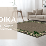 Ultra Soft Area Rug, Non Slip, Stain Resistant, Washable Area Rugs for Living Room, Bedroom, Lively Nature-Inspired Dinosaur Pattern(Gray)