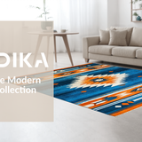 Colorful Southwestern Geometric Fusion(Blue)