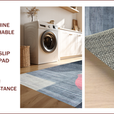 Ultra Soft Area Rug, Non Slip, Stain Resistant, Washable Area Rugs for Living Room, Bedroom, Abstract Soft Grey-Pink Aesthetic(Gray)
