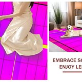 Ultra Soft Area Rug, Non Slip, Stain Resistant, Washable Area Rugs for Living Room, Bedroom, Radiant Playful Color Splash(Pink)