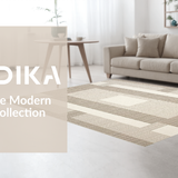 Chic Striped Modern Motif(Beige)