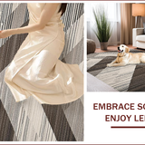 Ultra Soft Area Rug, Non Slip, Stain Resistant, Washable Area Rugs for Living Room, Bedroom, Elegant Earthy Toned Lattice Design(Gray)