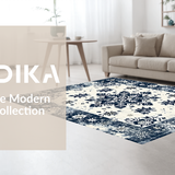 Elegant Snowflake Medallion Motif(Blue)