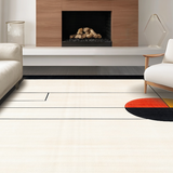 Ultra Soft Area Rug, Non Slip, Stain Resistant, Washable Area Rugs for Living Room, Bedroom, Dynamic Contemporary Arch Pattern(White)