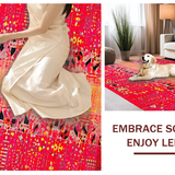 Cozy Warm Tones Abstract Style(Red)