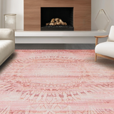 Ultra Soft Area Rug, Non Slip, Stain Resistant, Washable Area Rugs for Living Room, Bedroom, Luxe Shaggy Earthy Tones(Pink)
